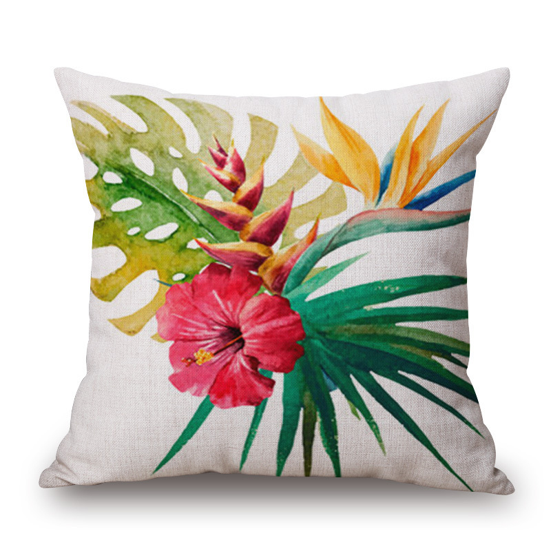 Flower And Grass Pillow Cotton And Sofa Large Cushion Cove, Aesthetic Sofa Cushion Model Room Decoration Matching/