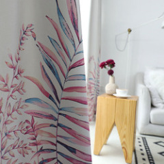 Online Store Blackout Curtains Printed Leaves,Decorativas Living Room Sets Curtains#