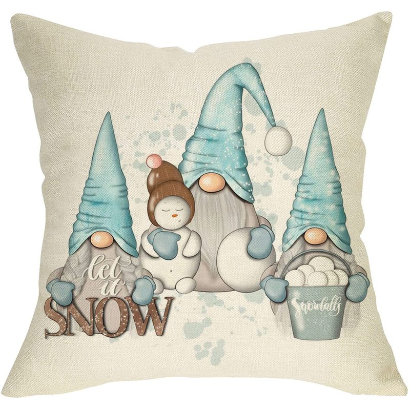Christmas Decorative Couch Pillow Cases Cotton Linen Pillowcases Best Throw Pillow Covers /