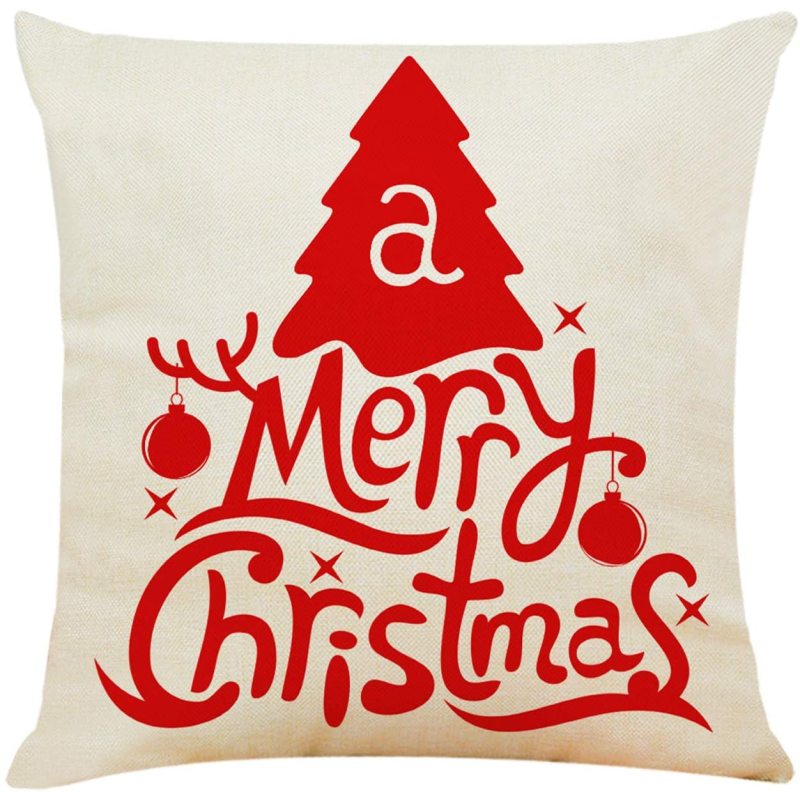 Christmas Decorative Couch Pillow Cases Cotton Linen Pillowcases Best Throw Pillow Covers /