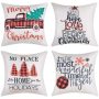 Christmas Decorative Couch Pillow Cases Cotton Linen Pillowcases Best Throw Pillow Covers /