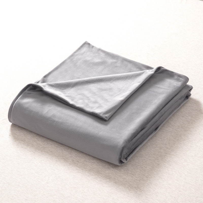 Velvet Weighted Blanket, Crystal Velvet Quilt Cover Soft Sleep Blanket For Adult Decompression Blanket#