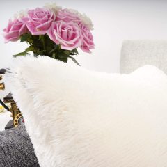 Soft Fur Plush Decorative Pillow Cases For Bedroom/