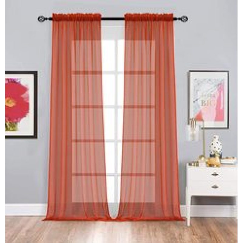 Top Quality Solid Tulle Curtains for Living Room,Modern Bedroom Sheer Voile Curtain#