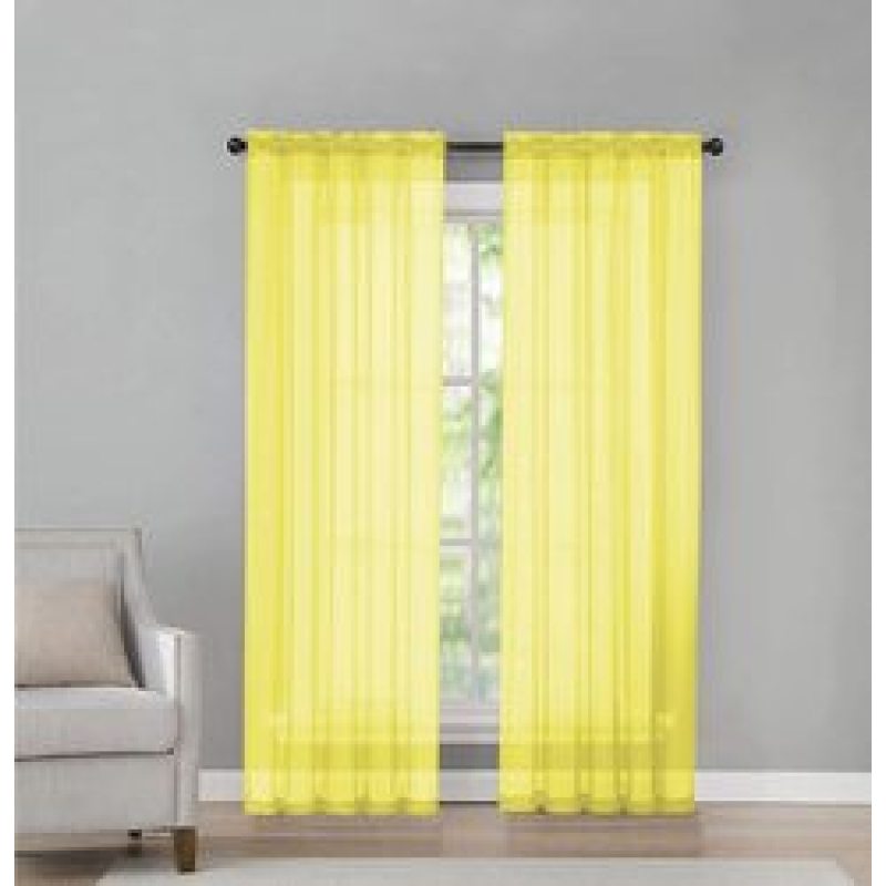 Top Quality Solid Tulle Curtains for Living Room,Modern Bedroom Sheer Voile Curtain#