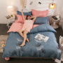 Bedding Set 100% Cotton Bed Sheets,Beige Modern Design Bed Set#