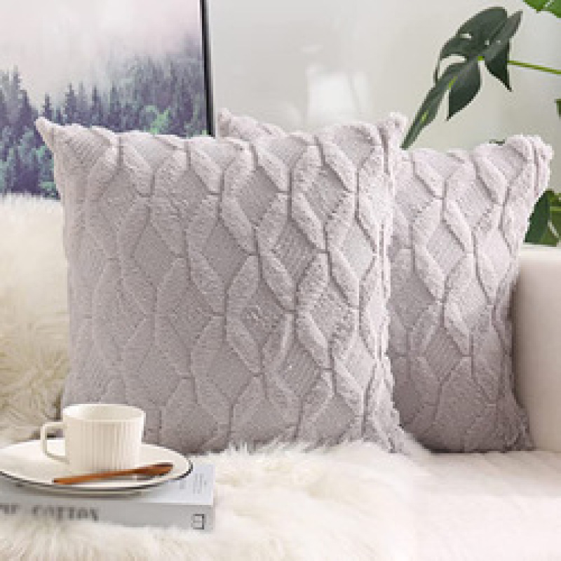 Nordic Home Decor Geometric Housse De Coussin 45*45 Decorative Pillows Cushion Cover Plush Pillow Cover for Sofa Living Room