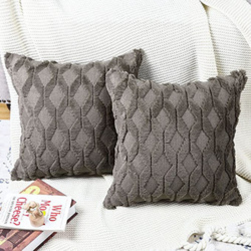 Nordic Home Decor Geometric Housse De Coussin 45*45 Decorative Pillows Cushion Cover Plush Pillow Cover for Sofa Living Room