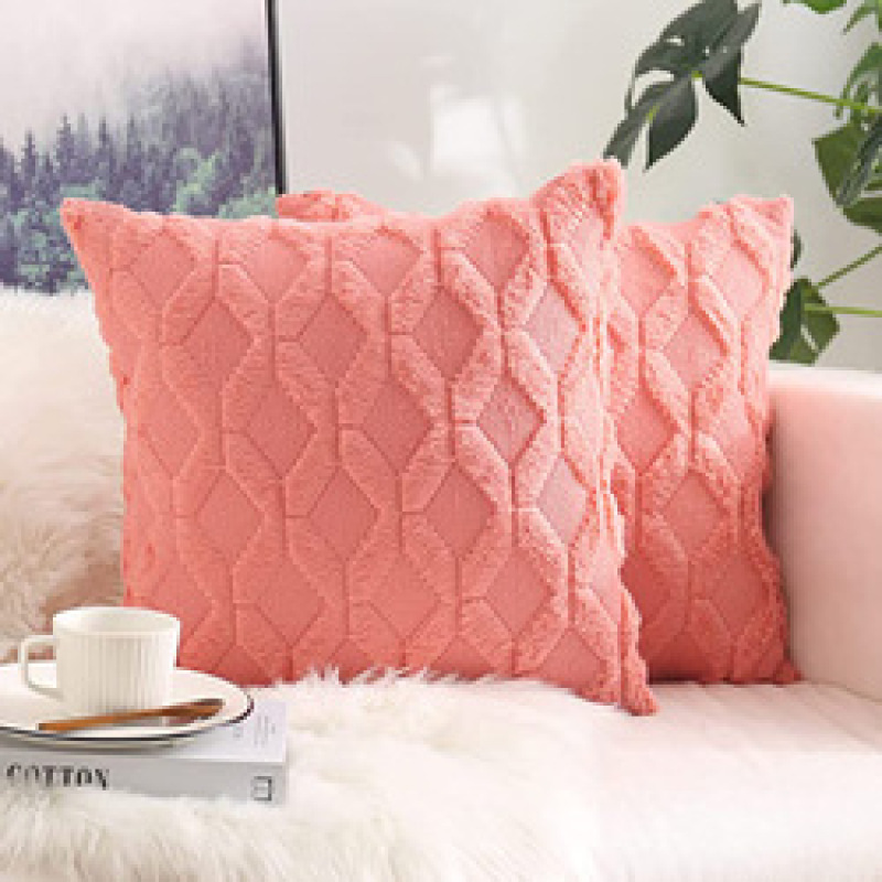 Nordic Home Decor Geometric Housse De Coussin 45*45 Decorative Pillows Cushion Cover Plush Pillow Cover for Sofa Living Room