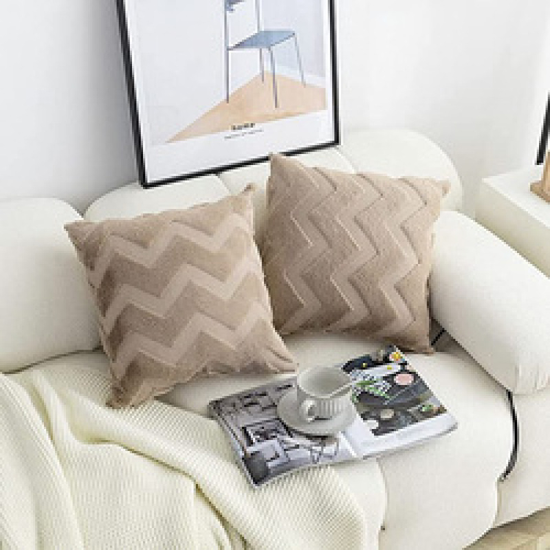 Nordic Home Decor Geometric Housse De Coussin 45*45 Decorative Pillows Cushion Cover Plush Pillow Cover for Sofa Living Room