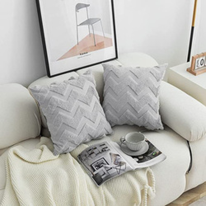 Nordic Home Decor Geometric Housse De Coussin 45*45 Decorative Pillows Cushion Cover Plush Pillow Cover for Sofa Living Room