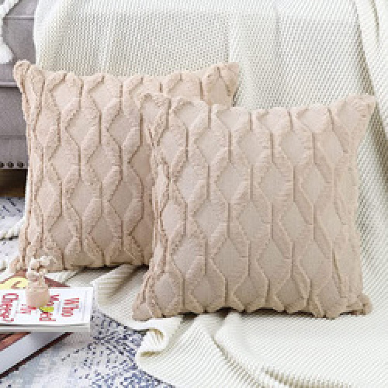 Nordic Home Decor Geometric Housse De Coussin 45*45 Decorative Pillows Cushion Cover Plush Pillow Cover for Sofa Living Room