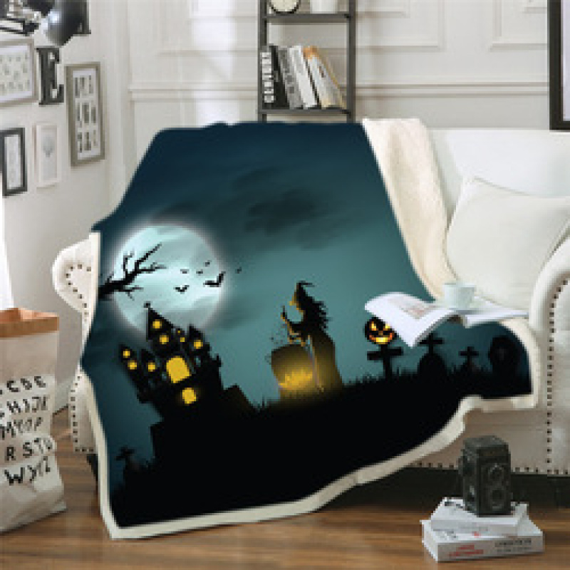 Cute Skull Nikury Blankets Coral Fleece Plush All Season Horror Scary Lightweight Throw Blankets for Bed Travel Bedspread/