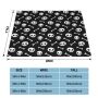 Cute Skull Nikury Blankets Coral Fleece Plush All Season Horror Scary Lightweight Throw Blankets for Bed Travel Bedspread/