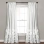 Amazon Top Selling Decoration Lush Curtain, European Home Accessories Ruffle Window Curtain/