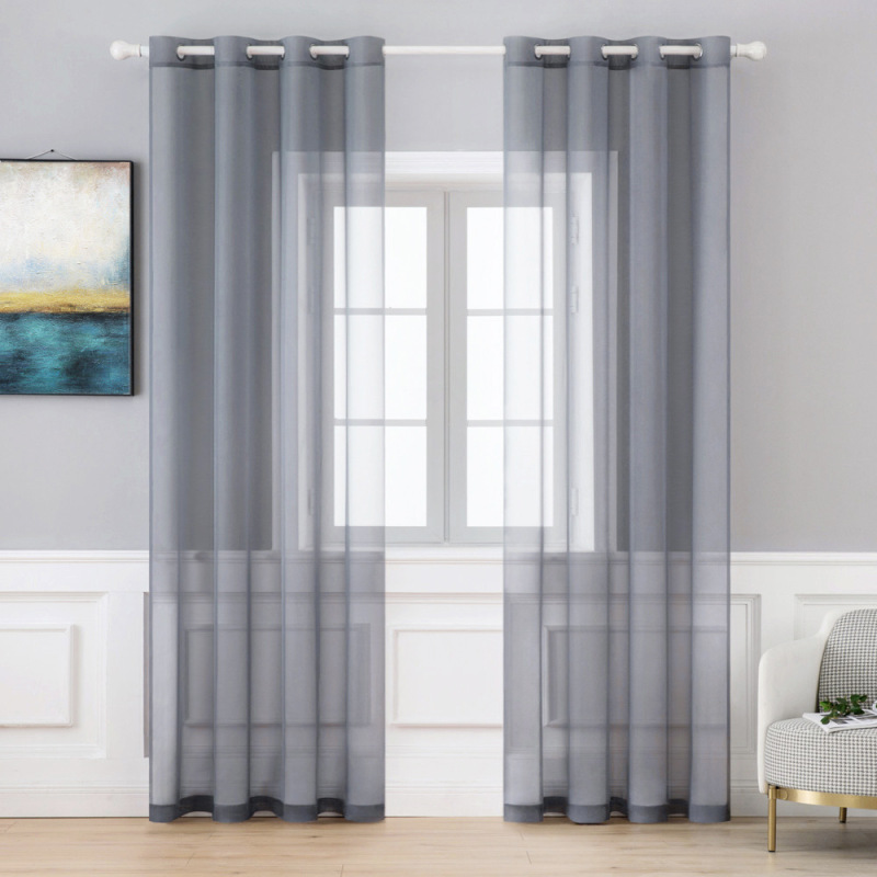 New Orange Solid Tulle Bedroom Voile Sheers Curtains, Hot Sale Living Room Modern Blinds Window Decorations Sheers Curtains/