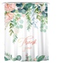 Flower Painting Printed Mildew Proof Polyester Shower Curtains Washable Waterproof Shower Curtains for Bathroom Home Decor