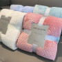 Thick Double-layer Coral Fleece Flannel Soft Warm Air Conditioning Winter Flannel Sherpa Blanket for Bed Sofa Cover Bedspread