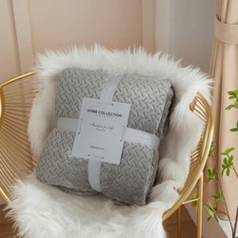 Thick Double-layer Coral Fleece Flannel Soft Warm Air Conditioning Winter Flannel Sherpa Blanket for Bed Sofa Cover Bedspread