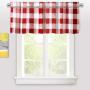 Buffalo Checker Pattern Lined Thermal Insulated Blackout and Room Darkening Grommet Window Curtains Printed Plaid
