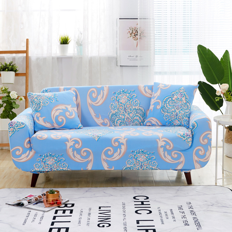 Printed Stretch Slipcovers Protector Elastic Sofa Covers Couch Cover Arm Chair Cover for Living Room 1/2/3/4-seater/