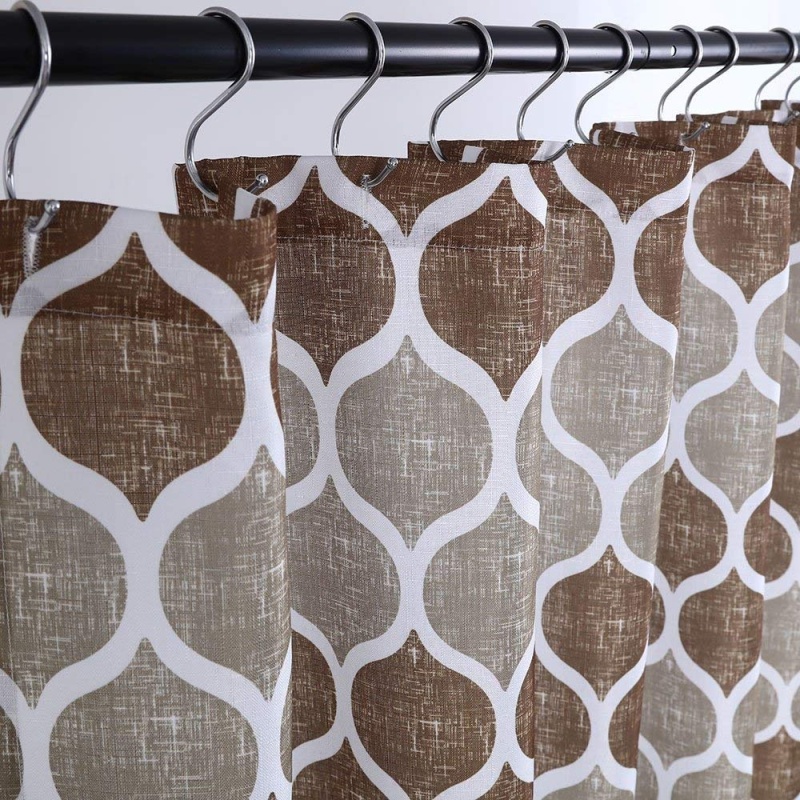 hot selling high quality extra wide bath polyester shower curtain