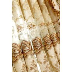 Drapes And Curtains Luxury, European Style Bedroom Home Curtain, Luxury Living Room Curtains With Valance/