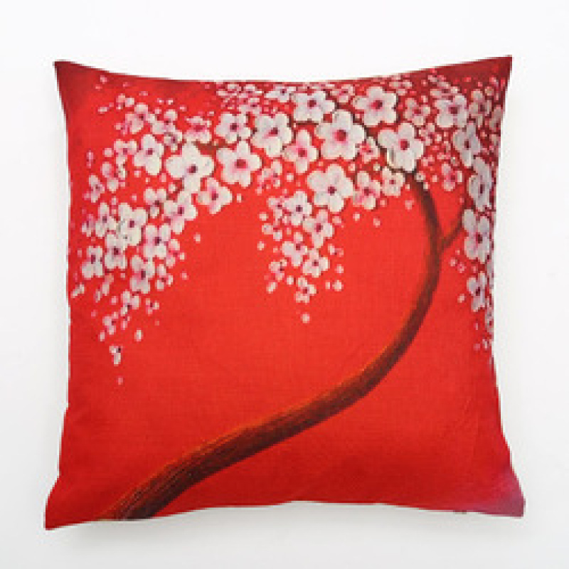 Personality White Bottom Korean Print Pillow Home Soft, 2019 New Small Fresh Fashion Cotton Sofa Cushion Bicycle /