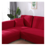 1/2/3seater Recliner Red L Shape Sofa Slipcovers, Fashion Latest Design Solid Cover Sectional Sofa Modern Decorative Plain Dyed