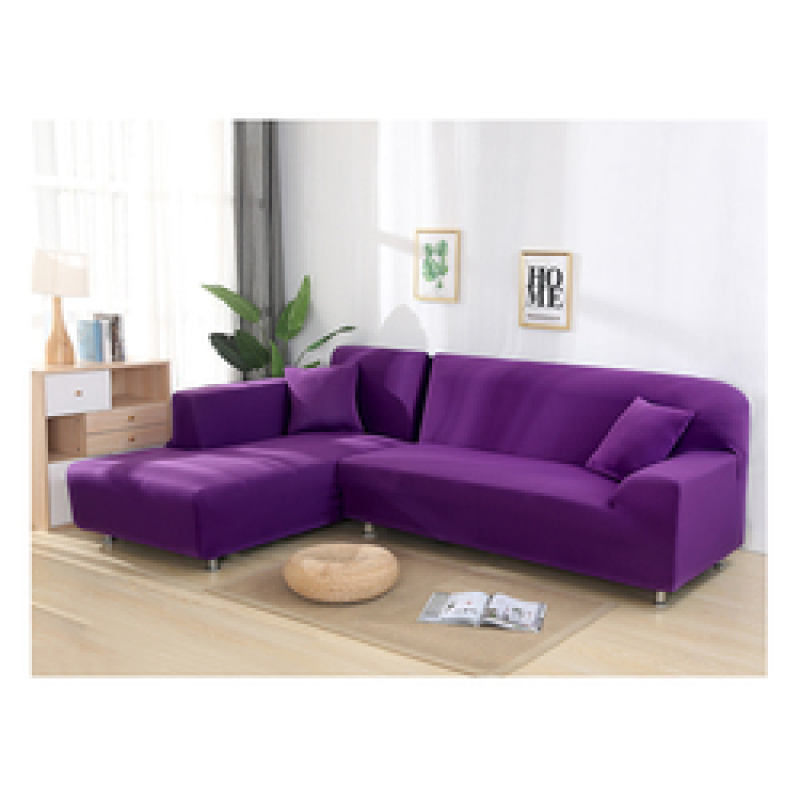 1/2/3seater Recliner Red L Shape Sofa Slipcovers, Fashion Latest Design Solid Cover Sectional Sofa Modern Decorative Plain Dyed