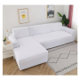 1/2/3seater Recliner Red L Shape Sofa Slipcovers, Fashion Latest Design Solid Cover Sectional Sofa Modern Decorative Plain Dyed