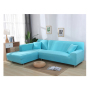 1/2/3seater Recliner Red L Shape Sofa Slipcovers, Fashion Latest Design Solid Cover Sectional Sofa Modern Decorative Plain Dyed