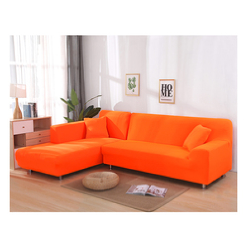 1/2/3seater Recliner Red L Shape Sofa Slipcovers, Fashion Latest Design Solid Cover Sectional Sofa Modern Decorative Plain Dyed