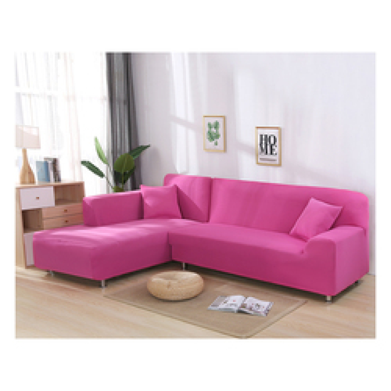1/2/3seater Recliner Red L Shape Sofa Slipcovers, Fashion Latest Design Solid Cover Sectional Sofa Modern Decorative Plain Dyed