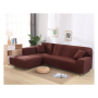 1/2/3seater Recliner Red L Shape Sofa Slipcovers, Fashion Latest Design Solid Cover Sectional Sofa Modern Decorative Plain Dyed