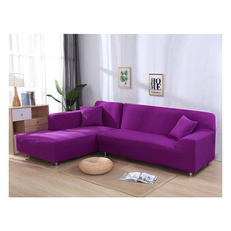 1/2/3seater Recliner Red L Shape Sofa Slipcovers, Fashion Latest Design Solid Cover Sectional Sofa Modern Decorative Plain Dyed