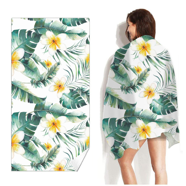 Wholesale  Quick Dry Microfiber Beach Towel, Summer Time Soft Beach Towel/