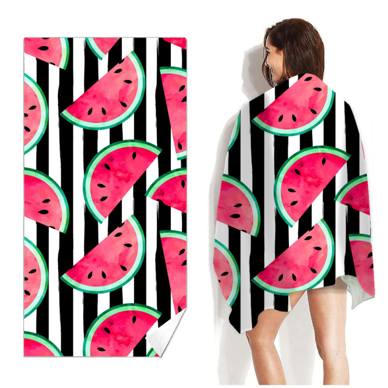 Wholesale  Quick Dry Microfiber Beach Towel, Summer Time Soft Beach Towel/