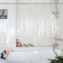 Metal Buttonhole With 3 Magnet Shower Curtain Lining, Peva Transparent Shower Curtain Lining/