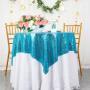 Wholesale Unique design Colorful Round Sequins Blue Red Round Table cloth for Wedding Birthday Party