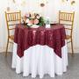 Wholesale Unique design Colorful Round Sequins Blue Red Round Table cloth for Wedding Birthday Party