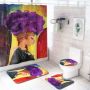 Bathroom Accessories Blackout Water Proof Shower Curtain Fabric Modern Christmas shower curtain as gift decoration