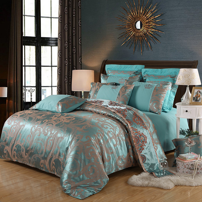 Home Silk Bedding Sets Queen Comforter,Silk Bedding Set 100% Cotton Luxury$
