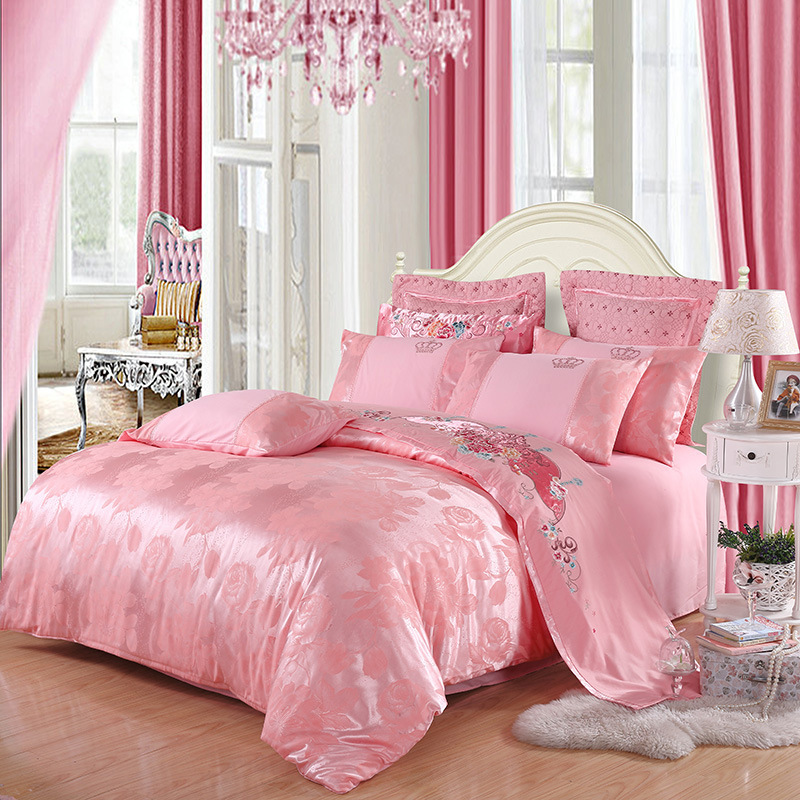 Home Silk Bedding Sets Queen Comforter,Silk Bedding Set 100% Cotton Luxury$