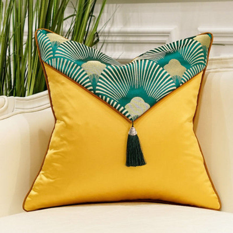 New Chinese Style Postmodernism Custom Sofa Throw Pillow, Living Room Luxury Jacquard Cushion Cover/
