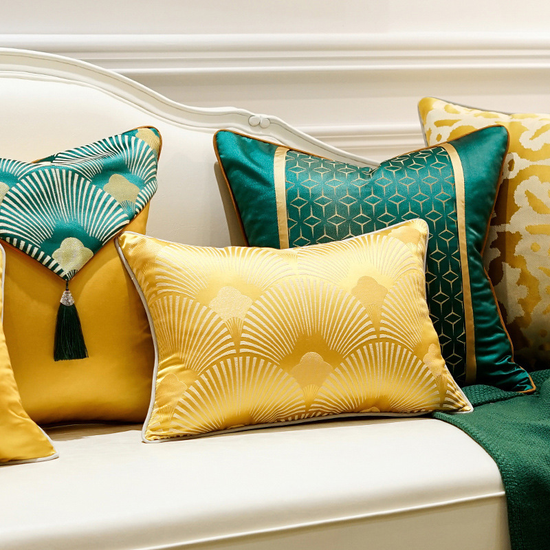 New Chinese Style Postmodernism Custom Sofa Throw Pillow, Living Room Luxury Jacquard Cushion Cover/