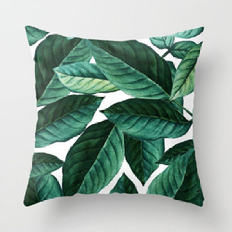 Home Decor Flower Digital Printing Cushion Cover Waterproof, Stock Lots Cushion Cover Fabric Cojines Decorativos/