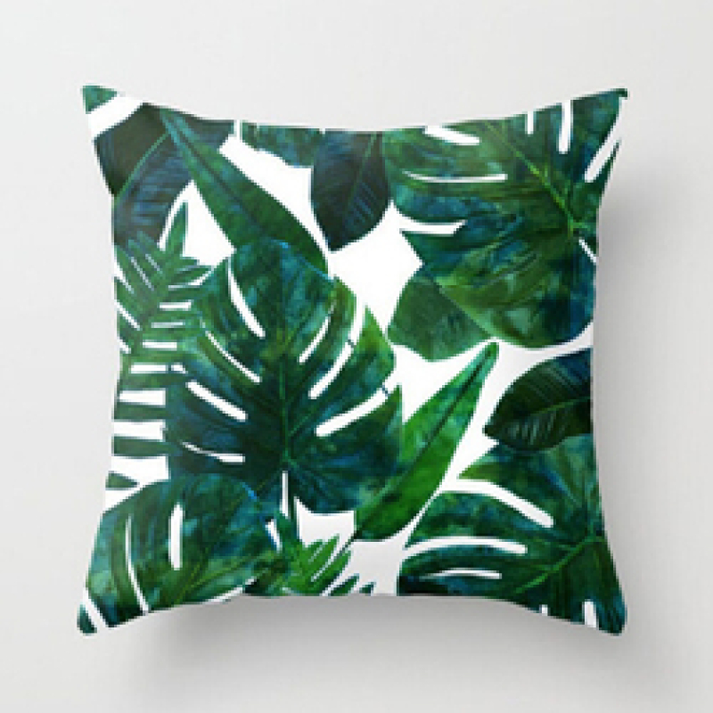 Home Decor Flower Digital Printing Cushion Cover Waterproof, Stock Lots Cushion Cover Fabric Cojines Decorativos/