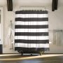 Nordic Polyester Black And White Stripeddesigners shower curtains Thick Bathroom Partition Curtain Bathroom Accessories