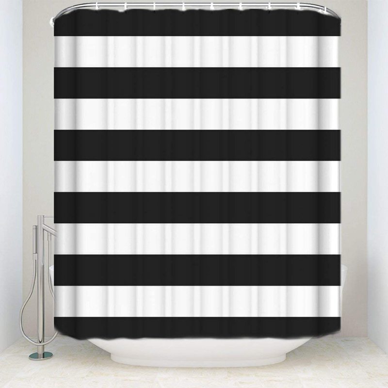 Nordic Polyester Black And White Stripeddesigners shower curtains Thick Bathroom Partition Curtain Bathroom Accessories